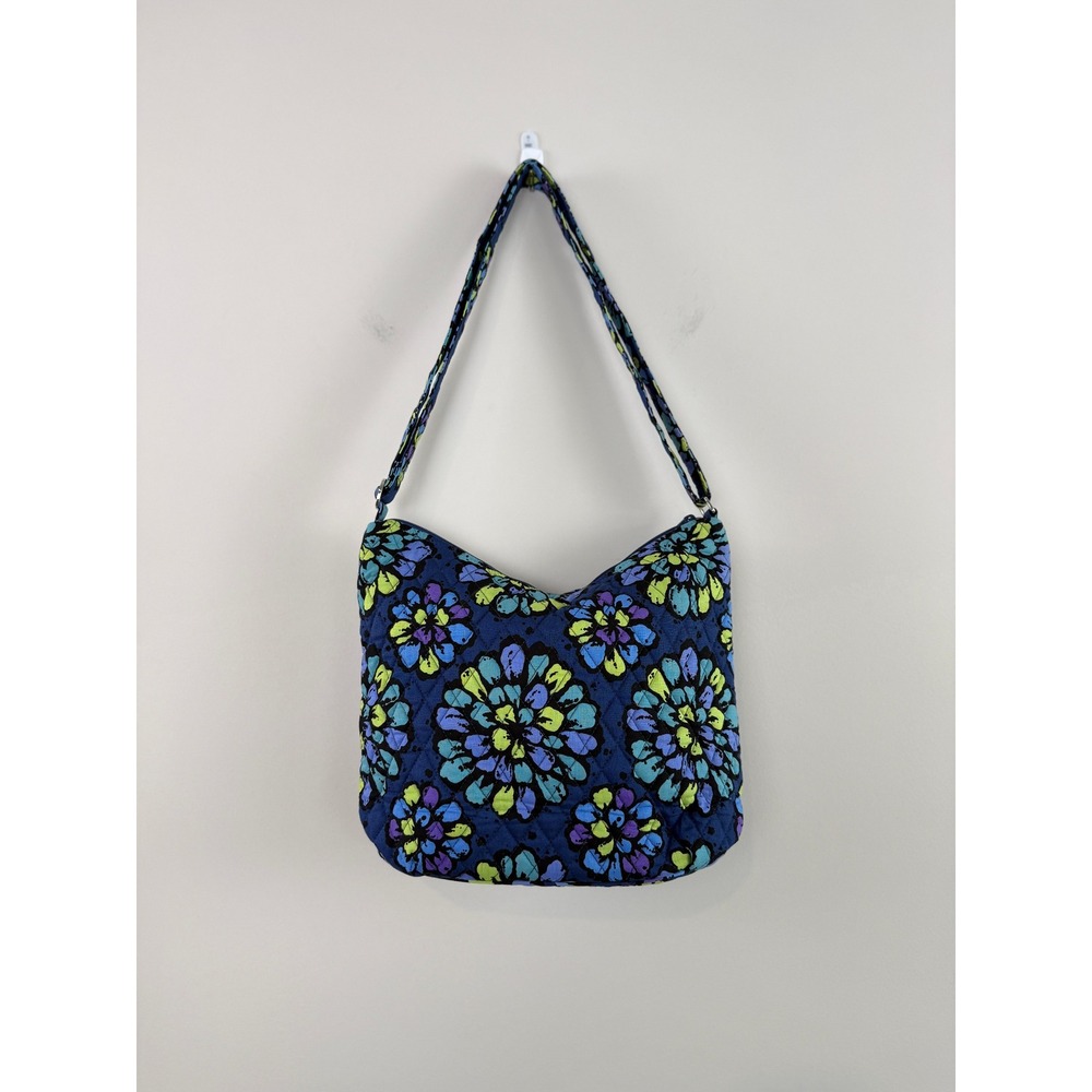 Vera Bradley Crossbody Bag "Indigo Pop" Quilted Adjustable Strap Medium Boho